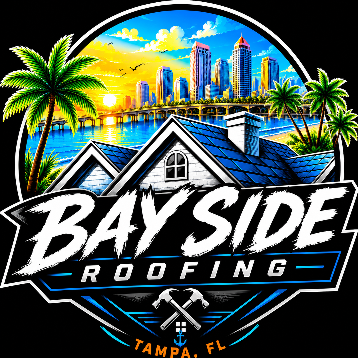 Bayside Roofing logo
